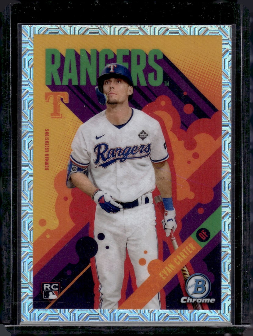 Evan Carter Bowman Ascensions Mojo Refractor RC 2024 Bowman Chrome #BA-24 (1 of 2)