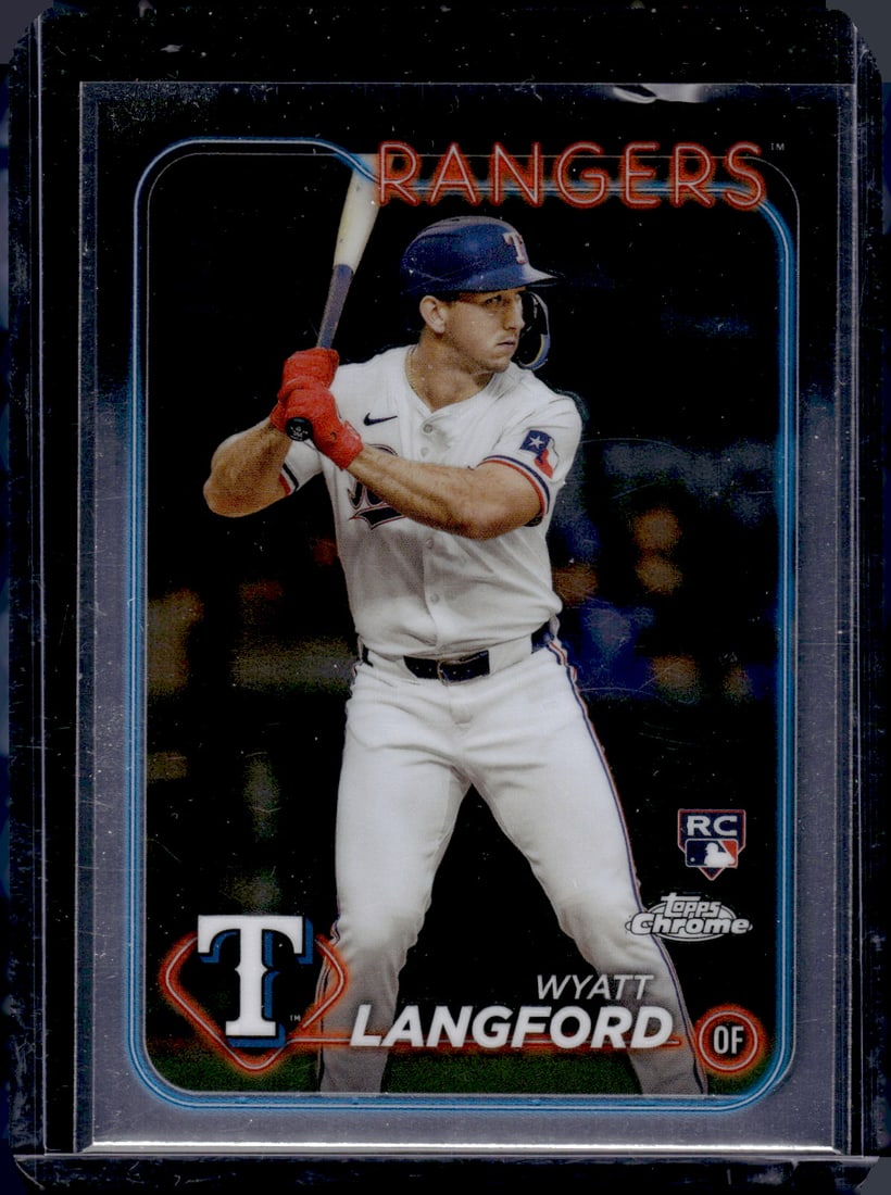 Wyatt Langford RC 2024 Topps Chrome #122: Wyatt Langford RC 2024 Topps Chrome #122