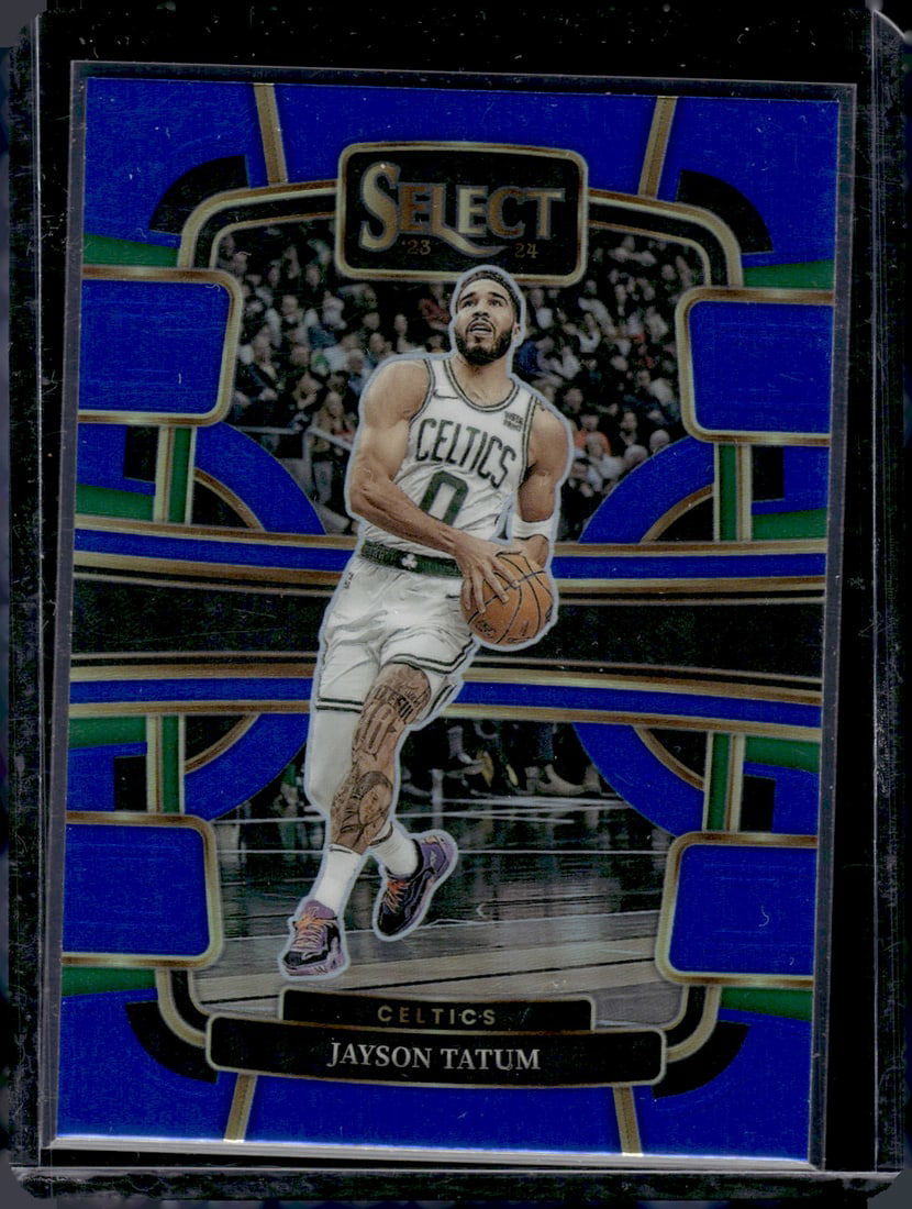 Jayson Tatum Blue Prizm 2023-24 Panini Select #45 (1 of 2)