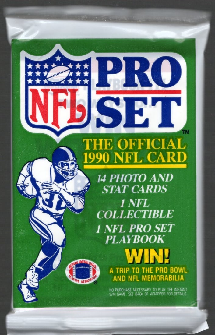 1990 Pro-Set Football Retail Box Pack (1 of 1)