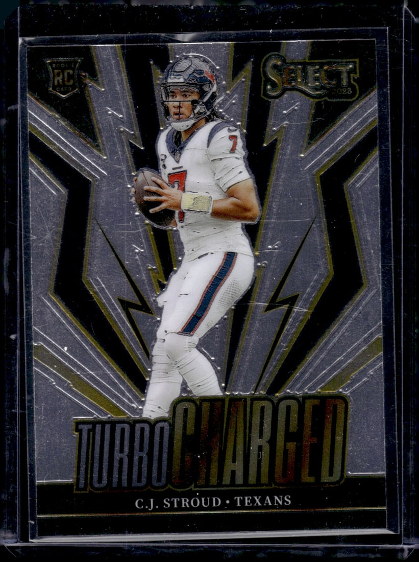 Cj Stroud Turbocharged RC 2023 Panini Select #TUR-CST: Cj Stroud Turbocharged RC 2023 Panini Select #TUR-CST