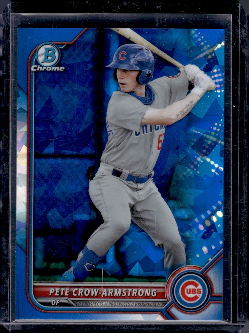 Pete Crow-Armstrong 2022 Bowman Chrome Prospects Sapphire Edition #BCP-102: Pete Crow-Armstrong 2022 Bowman Chrome Prospects Sapphire Edition #BCP-102