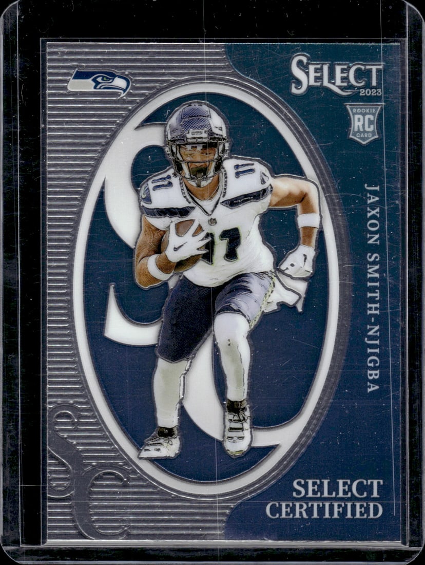 Jaxon Smith-Njigba Select Certified RC 2023 Panini Select #CRO-JSN: Jaxon Smith-Njigba Select Certified RC 2023 Panini Select #CRO-JSN