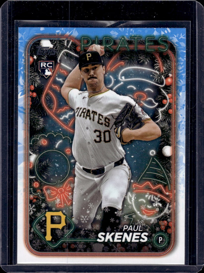 Paul Skenes RC 2024 Topps Holiday #H165: Paul Skenes RC 2024 Topps Holiday #H165