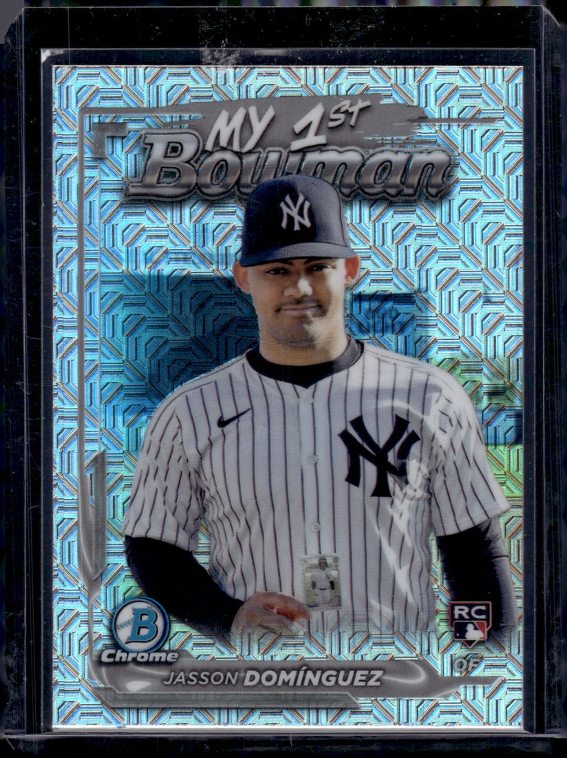 Jasson Dominguez My 1st Bowman Mojo Refractor RC 2024 Bowman Chrome #M1B-32 (1 of 2)