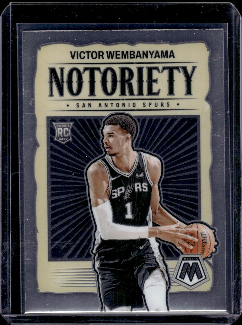 Victor Wembanyama Notoriety RC 2023-24 Panini Mosaic #5: Victor Wembanyama Notoriety RC 2023-24 Panini Mosaic #5