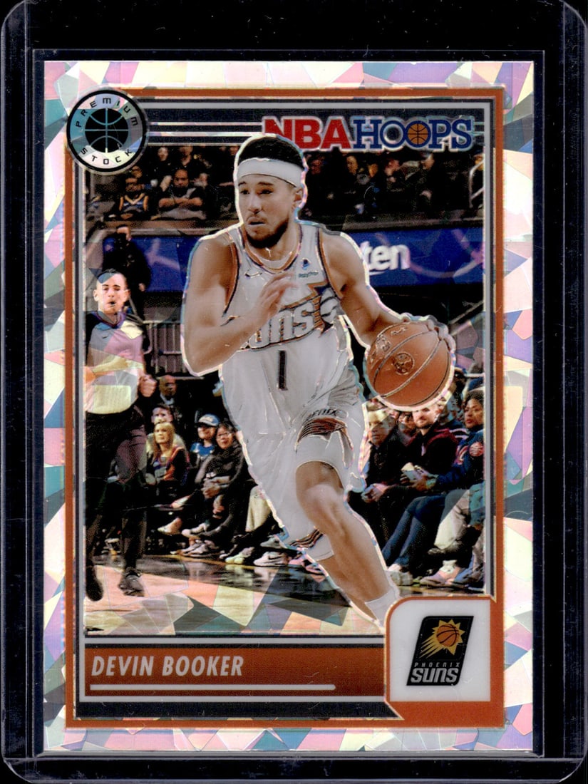 Devin Booker Cracked Ice 2023-24 Panini Premium Stock #96 (1 of 2)
