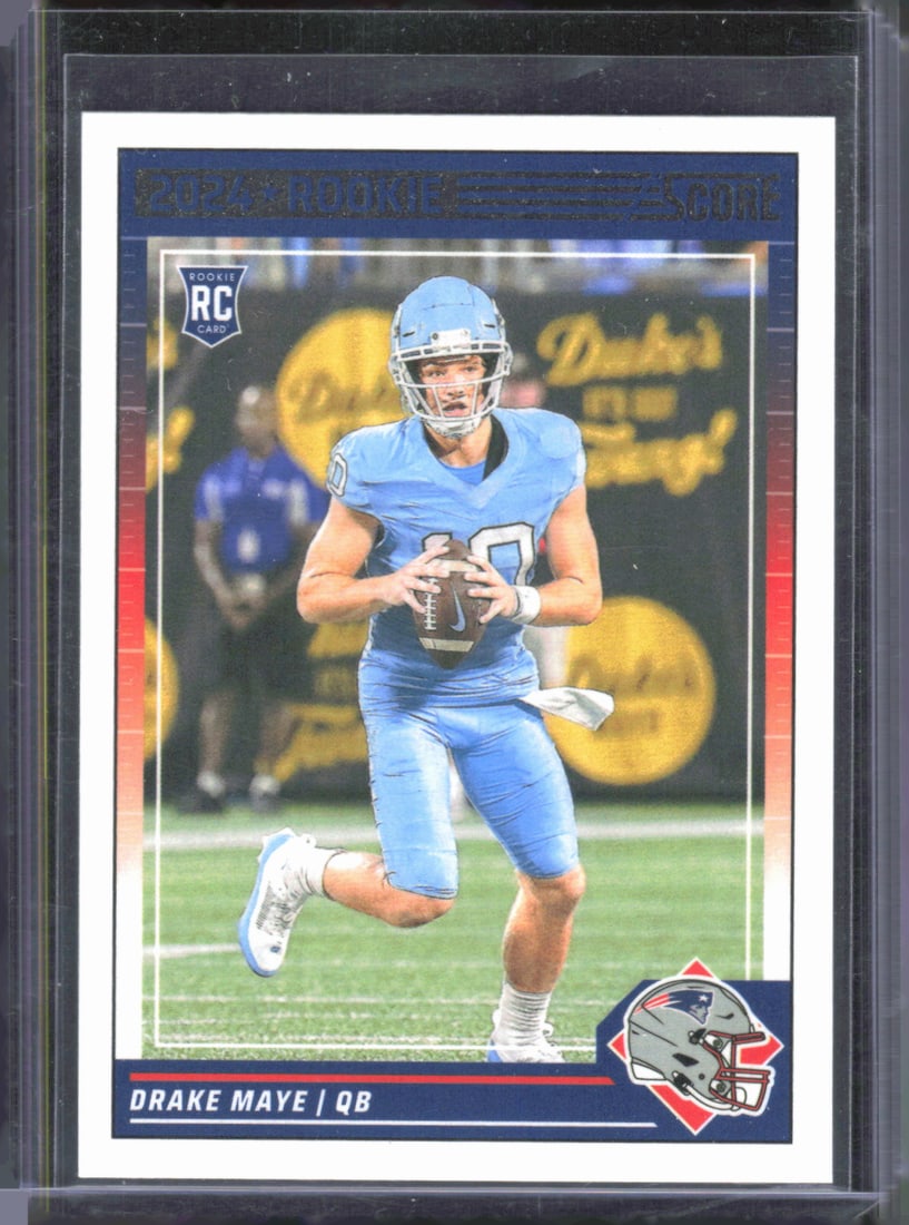 Drake Maye Rookie Scorecard 2024 Score #303: Drake Maye Rookie Scorecard 2024 Score #303