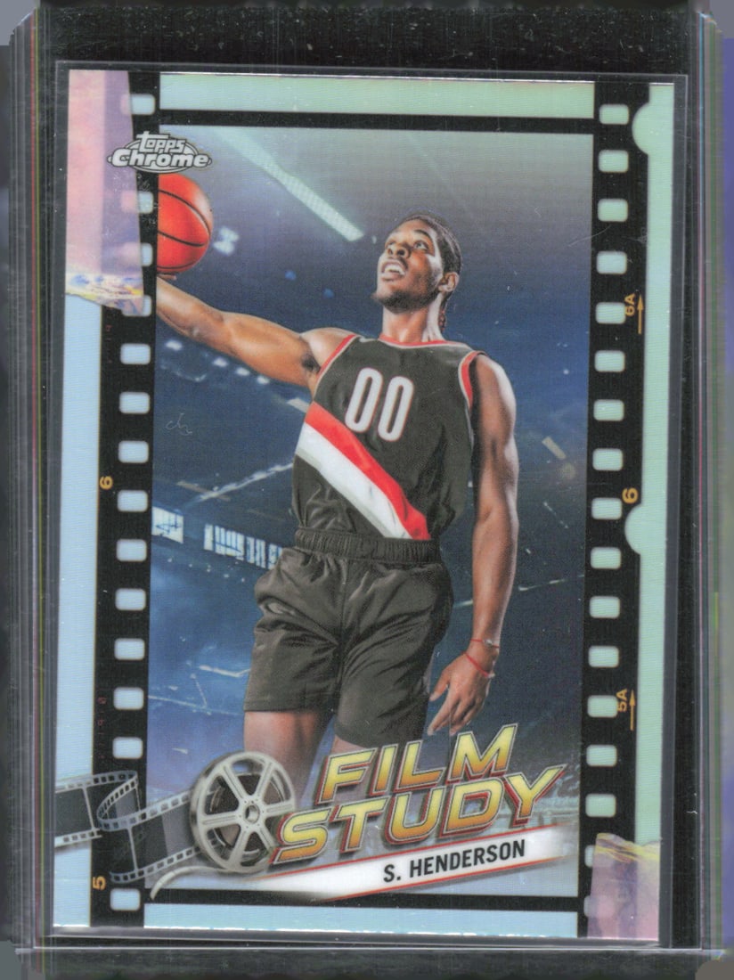 Scoot Henderson Rookie Refractor Card Film Study 2023-24 Topps Chrome #FS-15 (1 of 2)