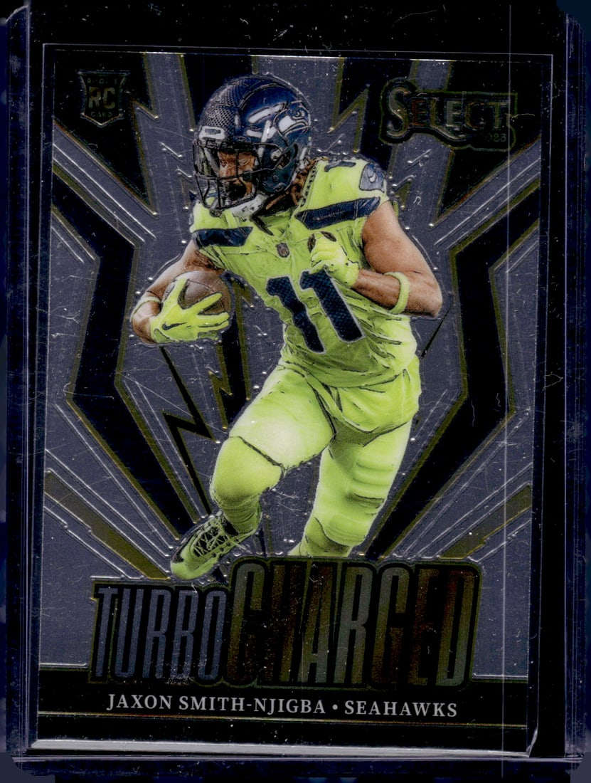 Jaxon Smith-Njigba Turbochraged RC 2023 Panini Select #TUR-JAN: Jaxon Smith-Njigba Turbochraged RC 2023 Panini Select #TUR-JAN