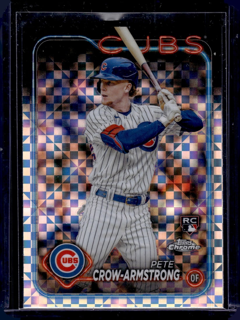 Pete Crow-Armstrong Xfractor RC 2024 Topps Chrome #16: Pete Crow-Armstrong Xfractor RC 2024 Topps Chrome #16