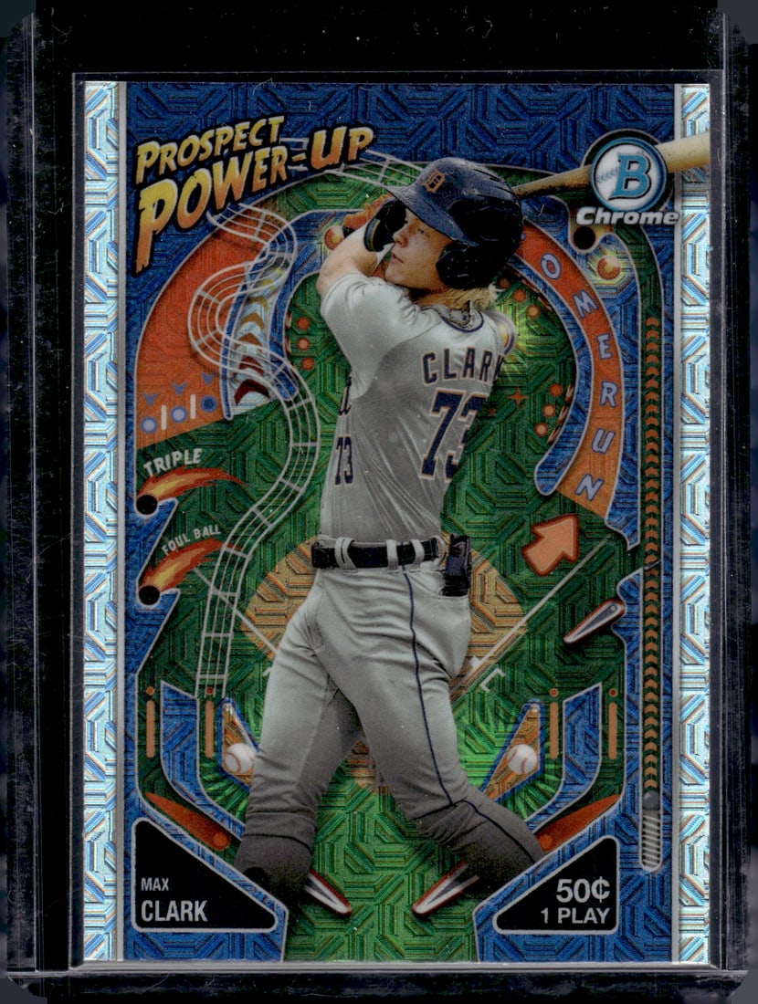 Max Clark Prospect Power-Up Mojo Refractor 2024 Bowman Chrome #PP-12 (1 of 2)