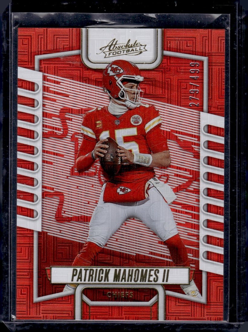 Patrick Mahomes Red Squares /499 2024 Panini Absolute #3 (1 of 2)
