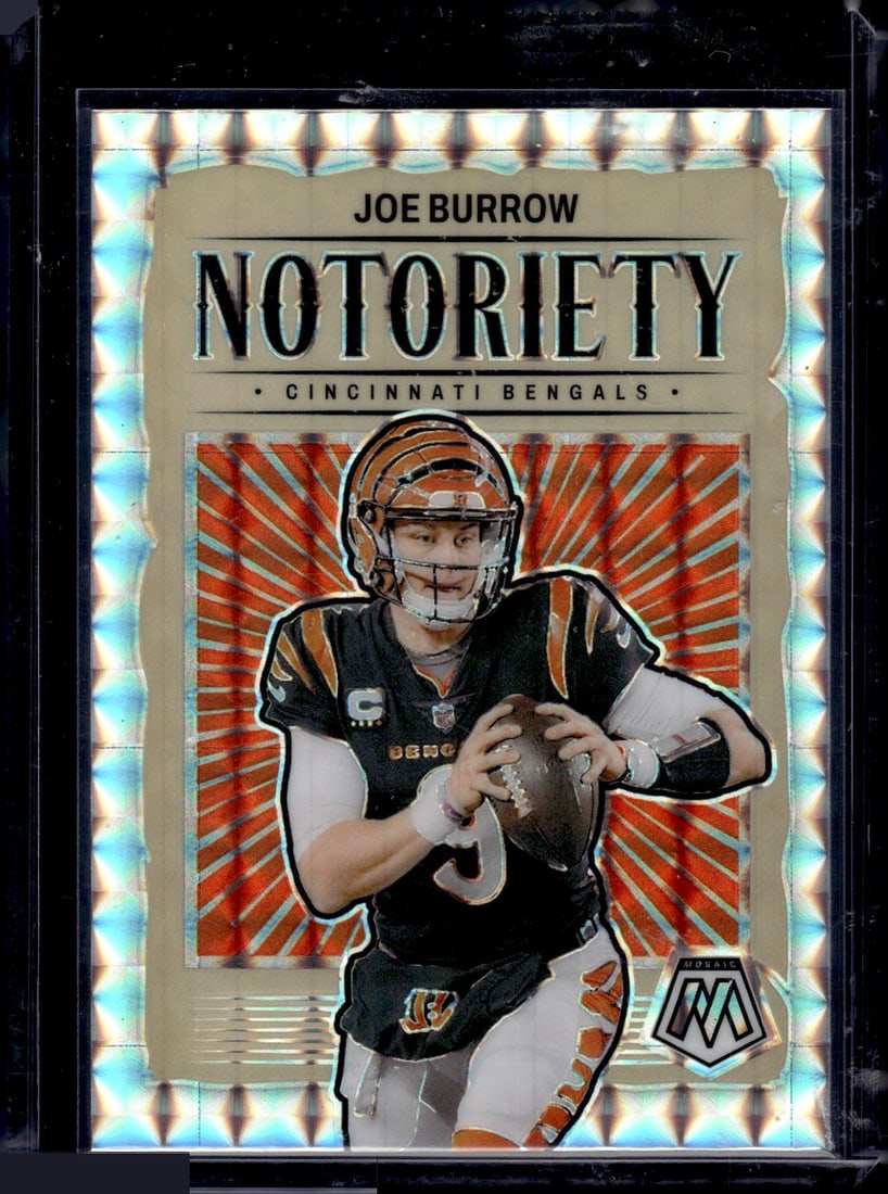 Joe Burrow Notoriety Silver Mosaic Prizm 2024 Panini Mosaic #2: Joe Burrow Notoriety Silver Mosaic Prizm 2024 Panini Mosaic #2