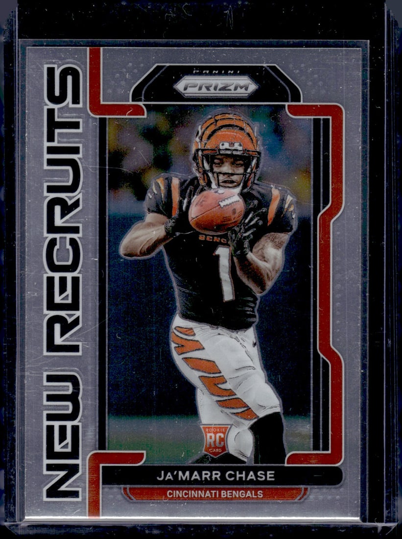 Ja'Marr Chase New Recruits RC 2021 Panini Prizm #NR-7: Ja'Marr Chase New Recruits RC 2021 Panini Prizm #NR-7