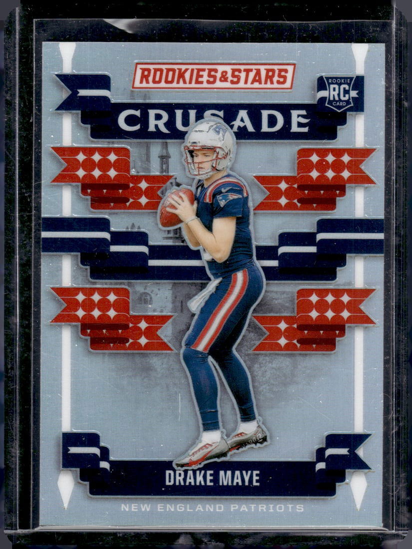 Drake Maye Crusade Silver Prizm RC 2024 Panini Rookies & Stars #C-DME (1 of 2)