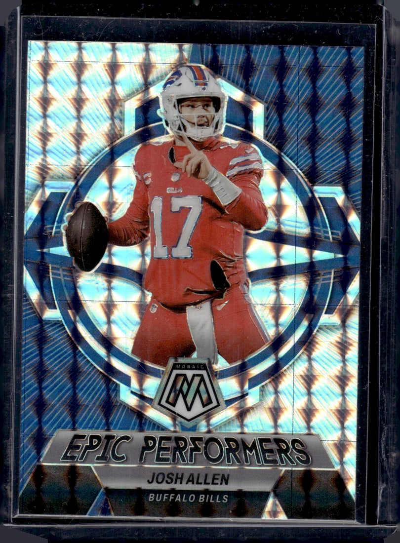 Josh Allen Epic Performers Silver Mosaic Prizm 2023 Panini Mosaic #EP-JA (1 of 2)