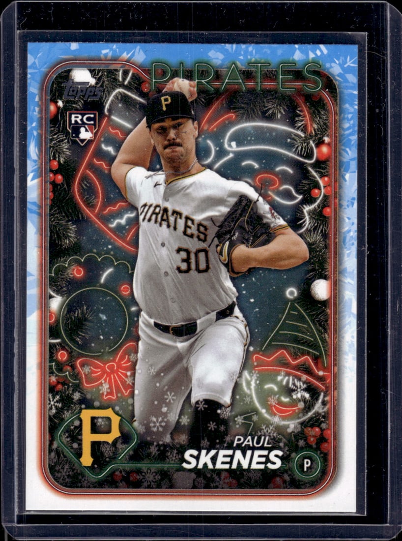 Paul Skenes RC 2024 Topps Holiday #H165: Paul Skenes RC 2024 Topps Holiday #H165