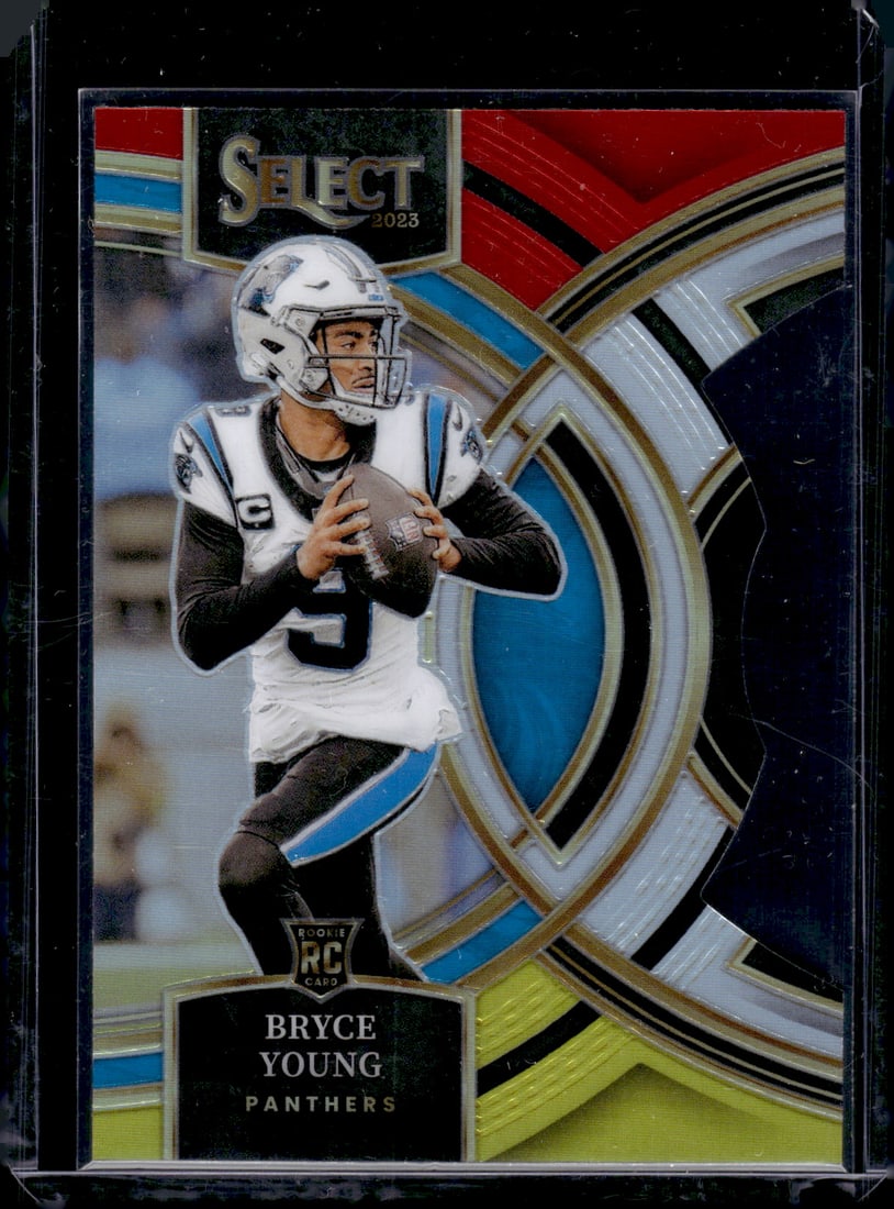 Bryce Young Red/Yellow Prizm Die Cut RC 2023 Panini Select #167: Bryce Young Red/Yellow Prizm Die Cut RC 2023 Panini Select #167