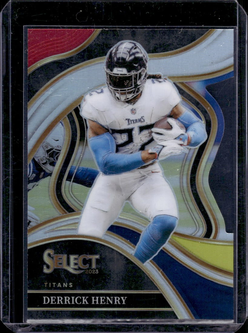 Derrick Henry Red/Yellow Prizm Die Cut 2023 Panini Select #276 (1 of 2)