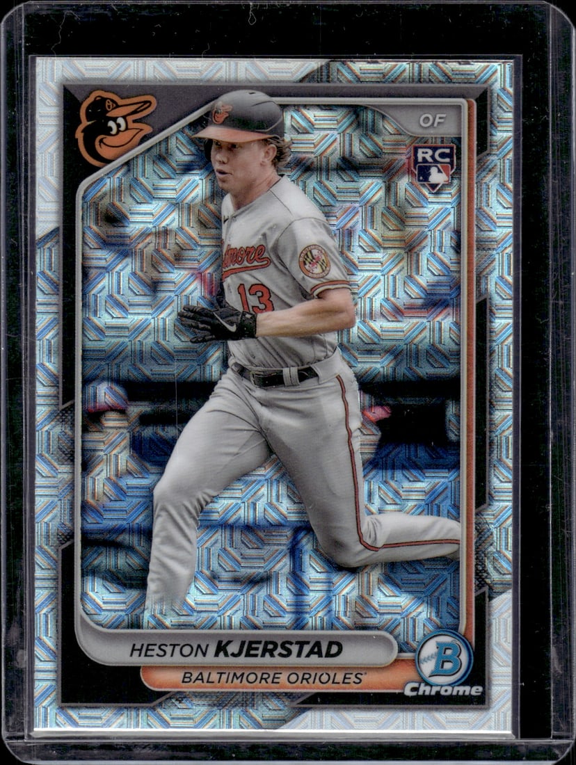 Heston Kjerstad Mojo Refractor RC 2024 Bowman Chrome #44 (1 of 2)