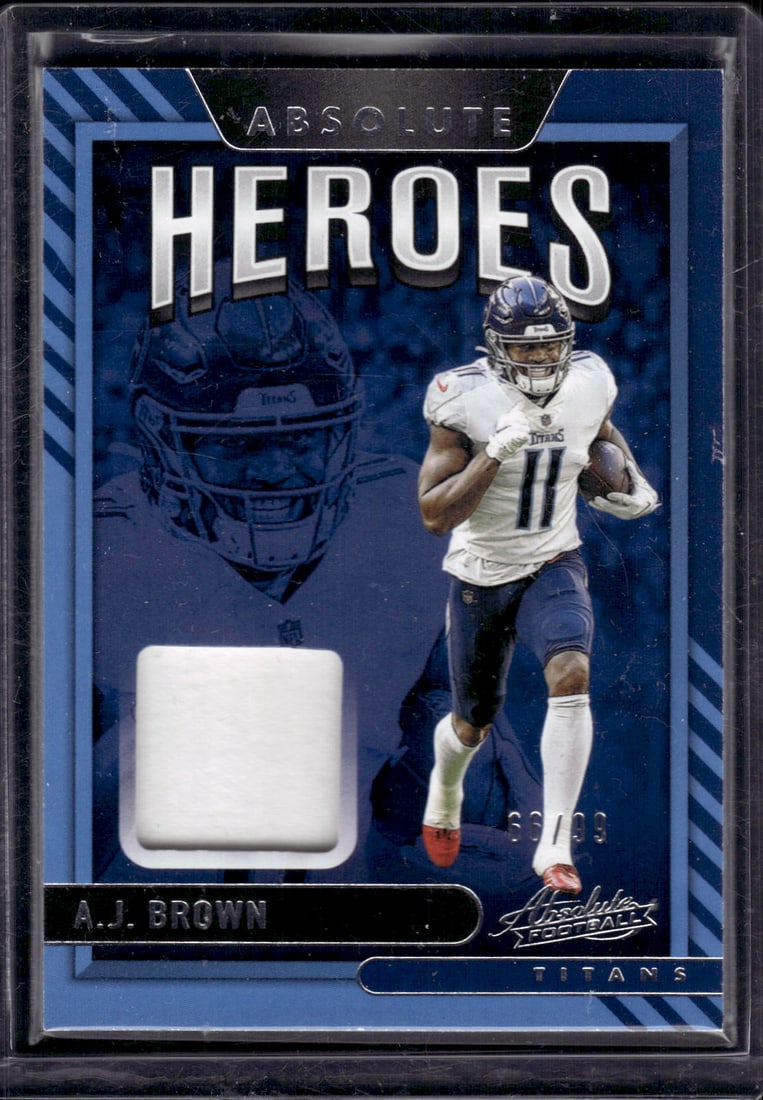 Aj Brown Player Worn Patch /99 2021 Panini Absolute #AH22 (1 of 2)