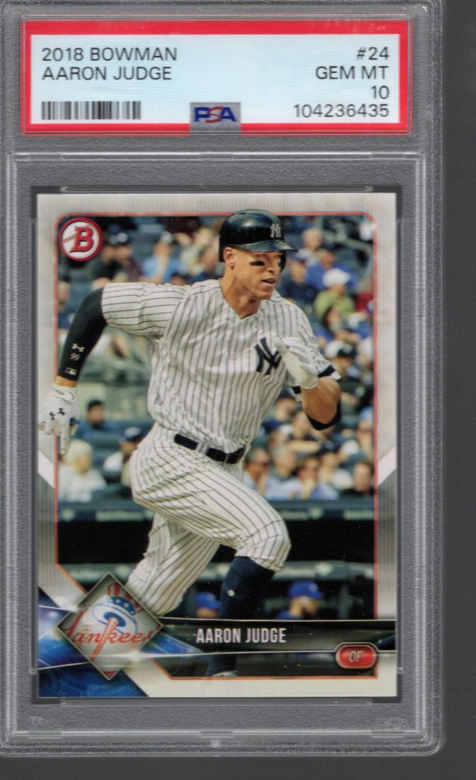Aaron Judge 2018 Bowman #24 PSA 10 GEM MINT (1 of 2)
