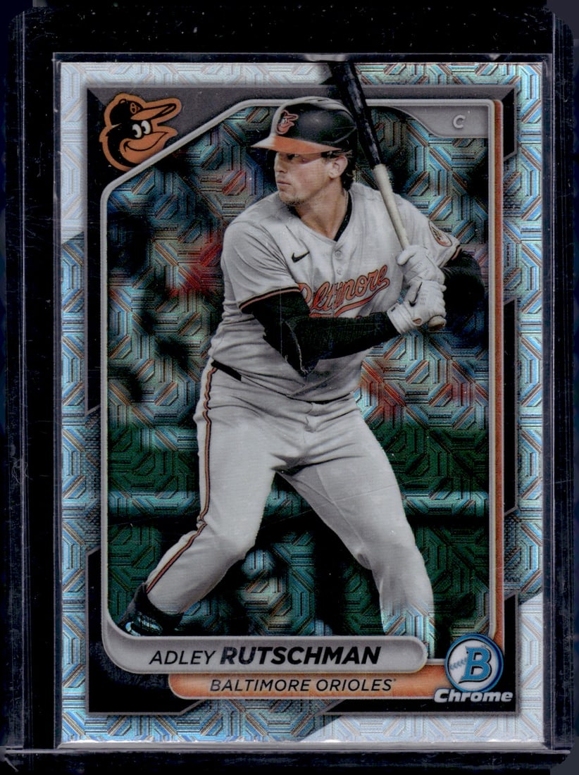 Adley Rutschman Mojo Refractor 2024 Bowman Chrome #52: Adley Rutschman Mojo Refractor 2024 Bowman Chrome #52
