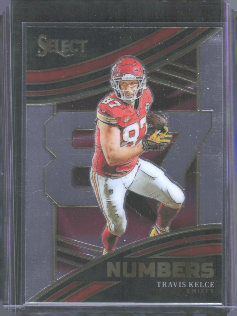 Travis Kelce Select Numbers 2023 Panini Select #NMB-TKE (1 of 2)