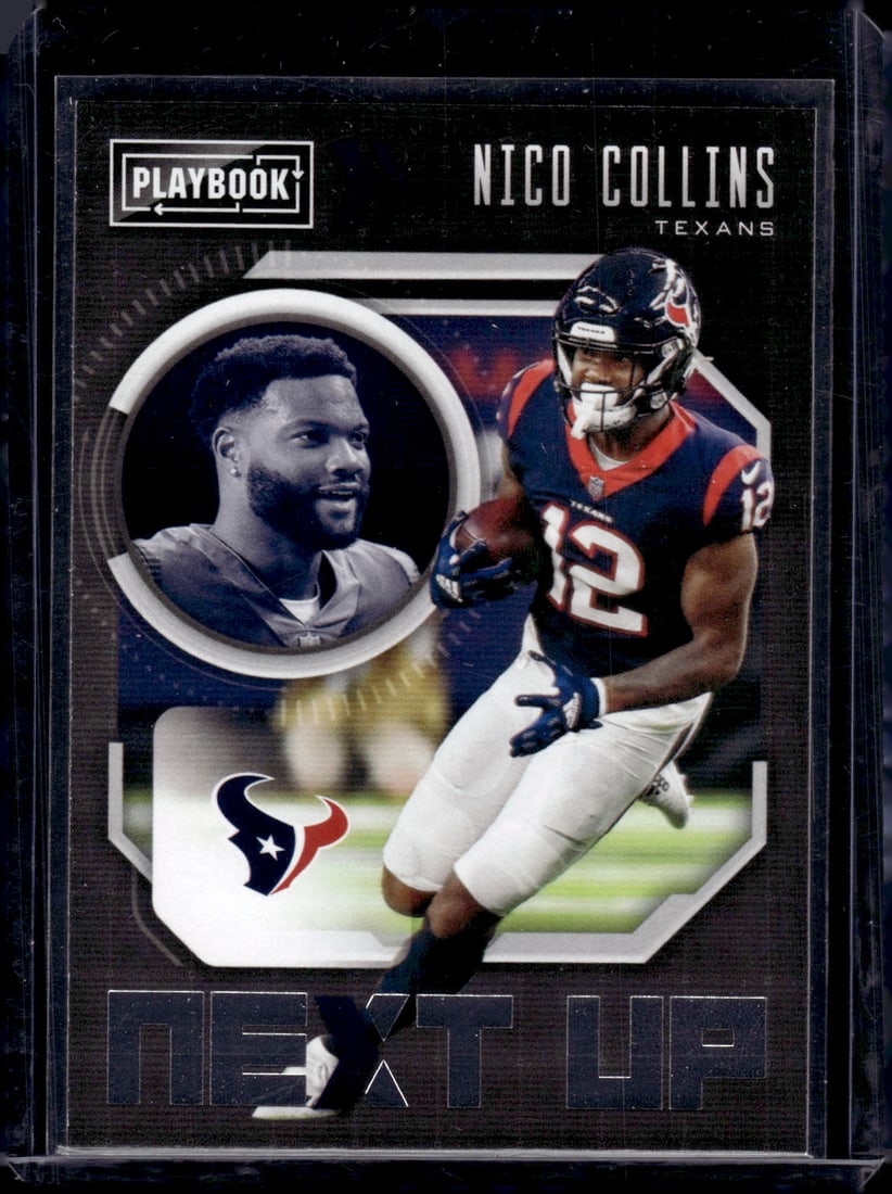 Nico Collins Next Up RC 2021 Panini Playbook #NXT-NCO: Nico Collins Next Up RC 2021 Panini Playbook #NXT-NCO