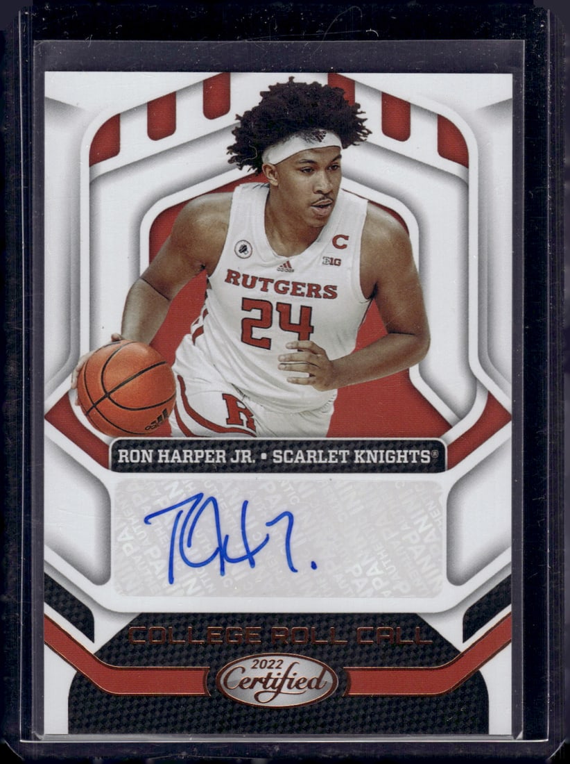 Ron Harper Jr. Auto 2022 Panini Chronicles Certified Draft Picks #CRC-RHJ: Ron Harper Jr. Auto 2022 Panini Chronicles Certified Draft Picks #CRC-RHJ