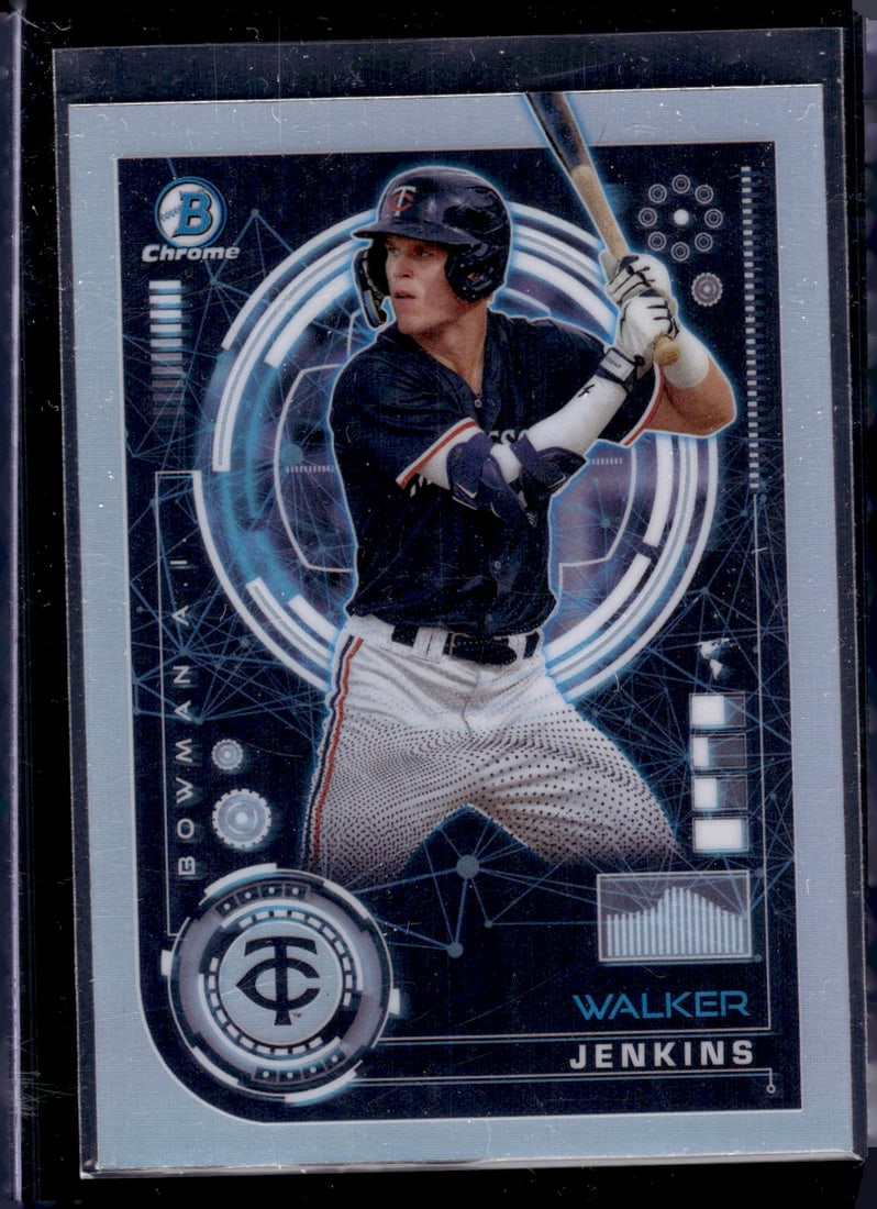 Walker Jenkins AI Refractor 2024 Bowman Chrome #BAI-10: Walker Jenkins AI Refractor 2024 Bowman Chrome #BAI-10