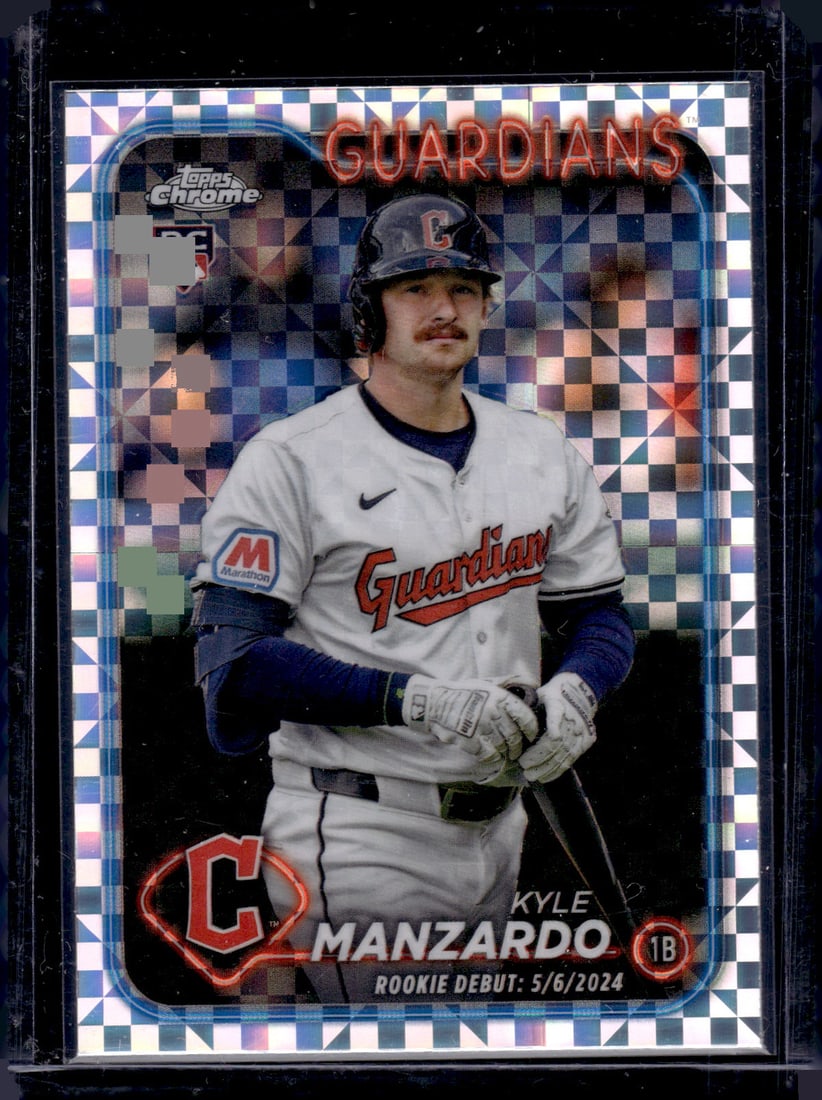 Kyle Manzardo Xfractor RC 2024 Topps Chrome Update #USC26: Kyle Manzardo Xfractor RC 2024 Topps Chrome Update #USC26