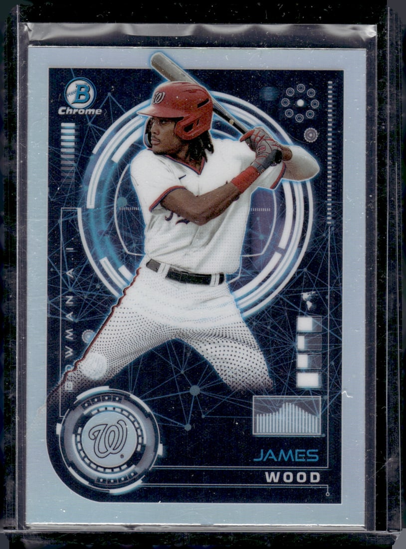 James Wood AI Refractor 2024 Bowman Chrome #BAI-17: James Wood AI Refractor 2024 Bowman Chrome #BAI-17