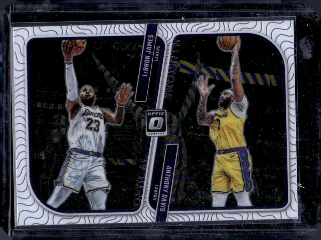 LeBron James/Anthony Davis Optical Illusions 2023-24 Donruss Optic #1 (1 of 2)