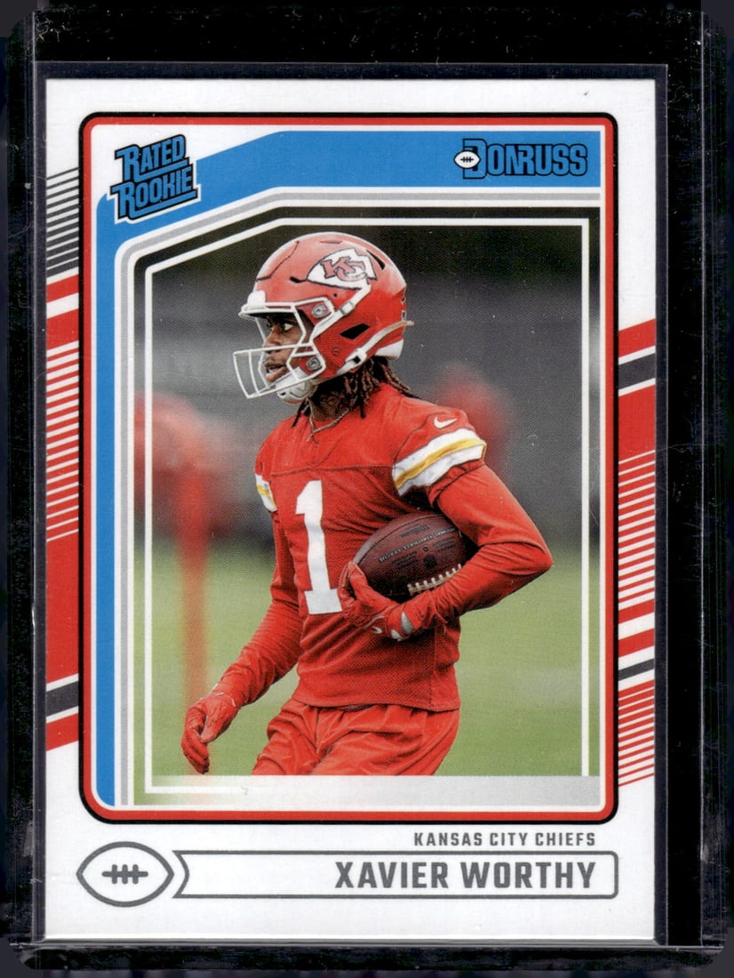 Xavier Worthy RC 2024 Panini Donruss #398: Xavier Worthy RC 2024 Panini Donruss #398
