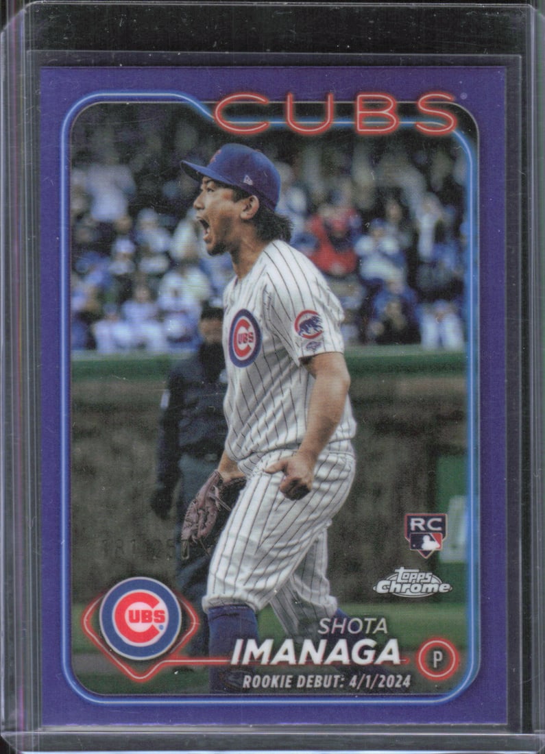 Shota Imanaga Purple Refractor RC /250 2024 Topps Chrome Update #USC95 (1 of 2)