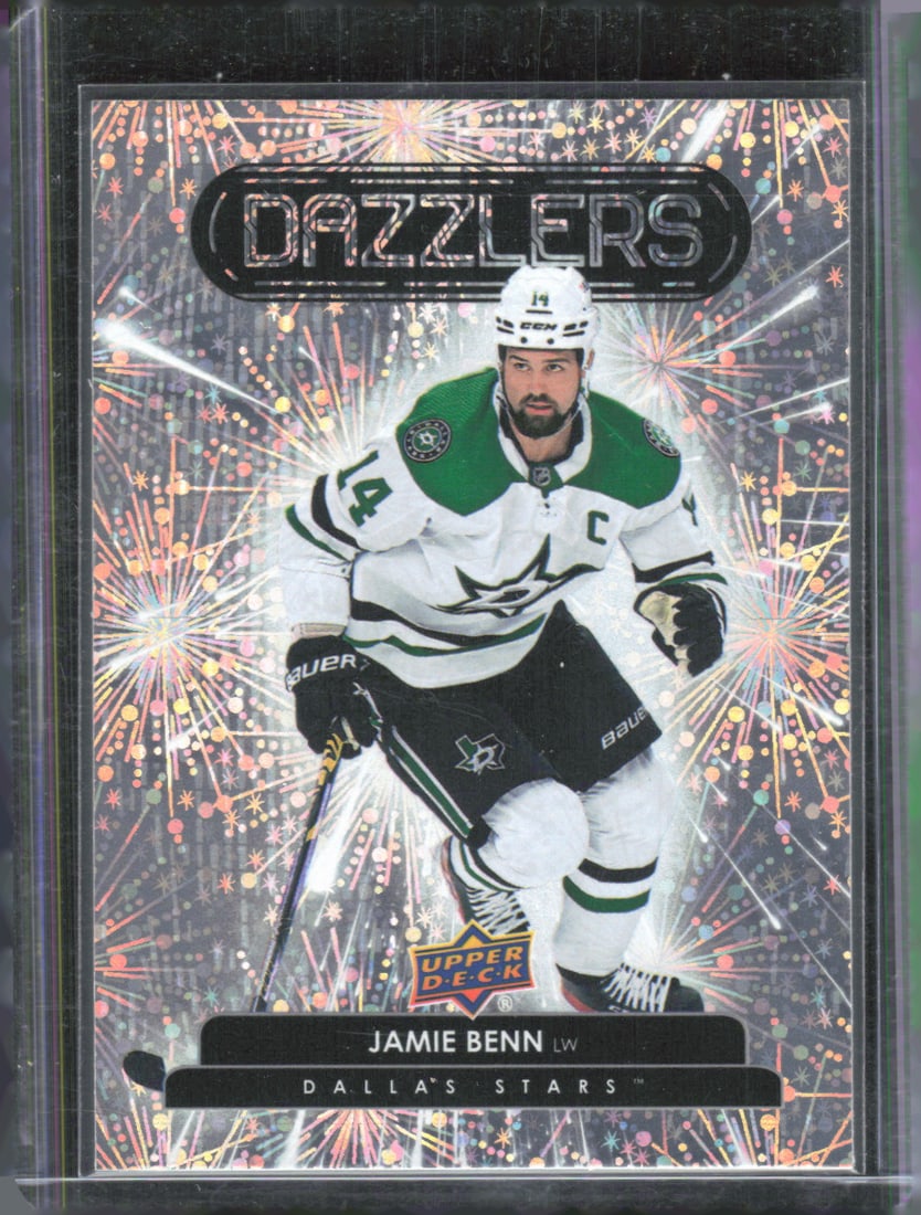 Jamie Benn Dazzlers Orange 2022-23 Upper Deck #DZ-47: Jamie Benn Dazzlers Orange 2022-23 Upper Deck #DZ-47