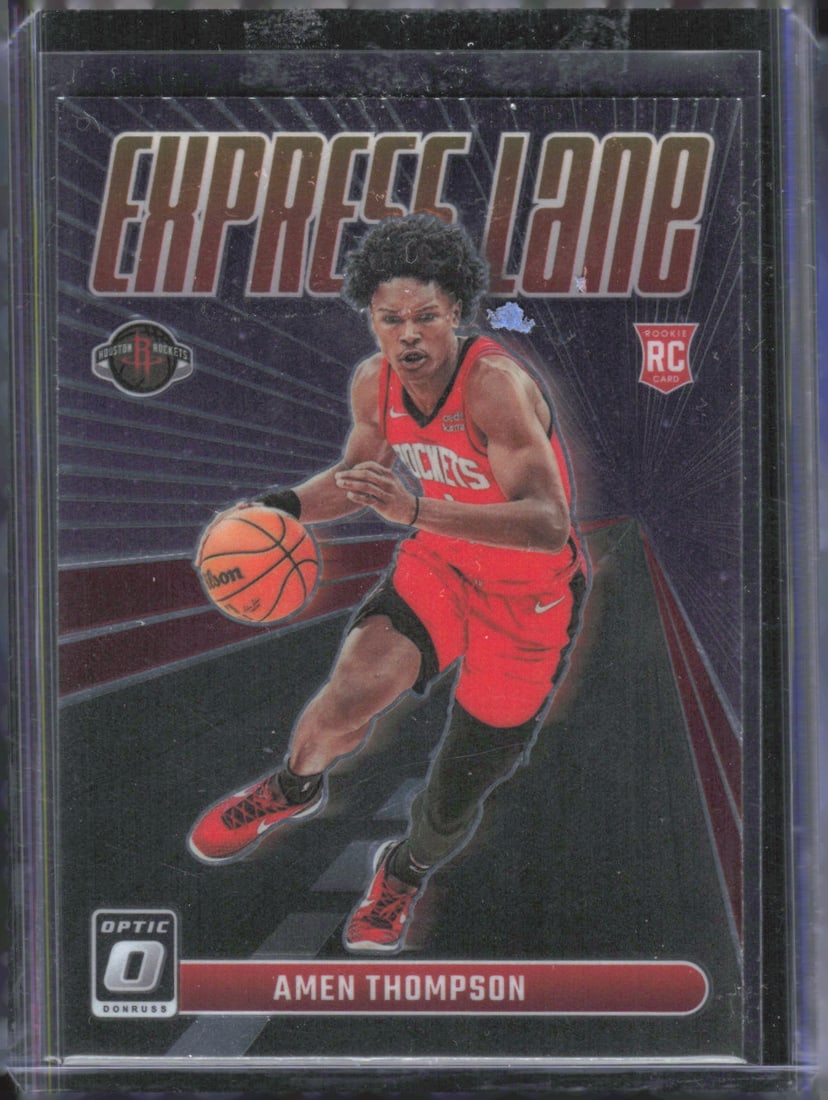 Amen Thompson Express Lane 2023-24 Donruss Optic #2: Amen Thompson Express Lane 2023-24 Donruss Optic #2