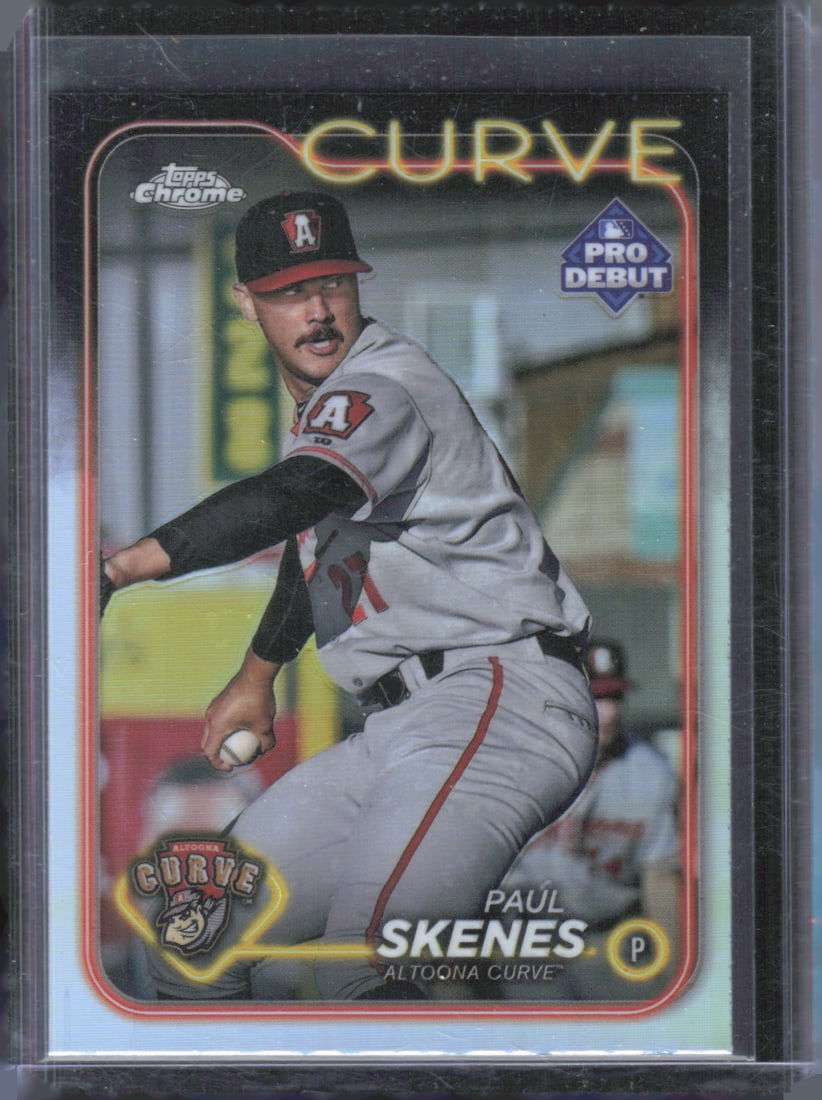 Paul Skenes Rookie Chrome 2024 Topps Pro Debut #PD-140: Paul Skenes Rookie Chrome 2024 Topps Pro Debut #PD-140