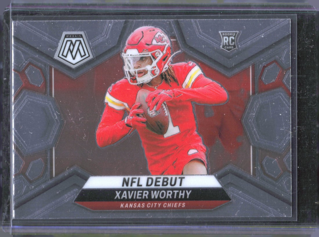 Xavier Worthy Rookie NFL Debut 2024 Panini Mosaic #285: Xavier Worthy Rookie NFL Debut 2024 Panini Mosaic #285