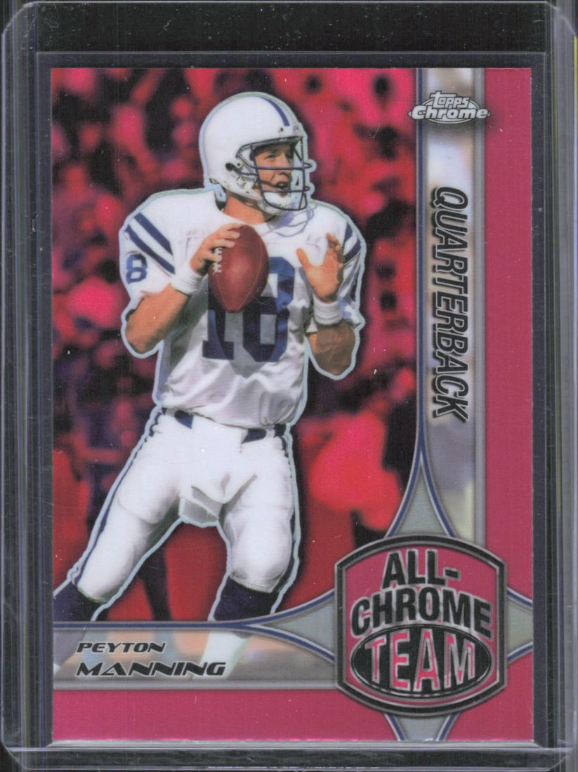 Peyton Manning All Chrome Team Pink Refractor 2024 Topps Chrome #ACT-1 (1 of 2)