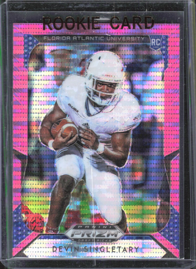 Devin Singletary Prizms Pink Pulsar 2019 Panini Prizm Draft Picks #124 (1 of 2)