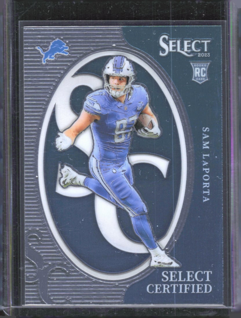 Sam LaPorta Select Certified Rookies 2023 Panini Select #CRO-SLA: Sam LaPorta Select Certified Rookies 2023 Panini Select #CRO-SLA