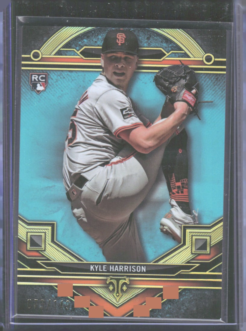 Kyle Harrison Rookie Aquamarine /149 2024 Topps Triple Threads #114 (1 of 2)