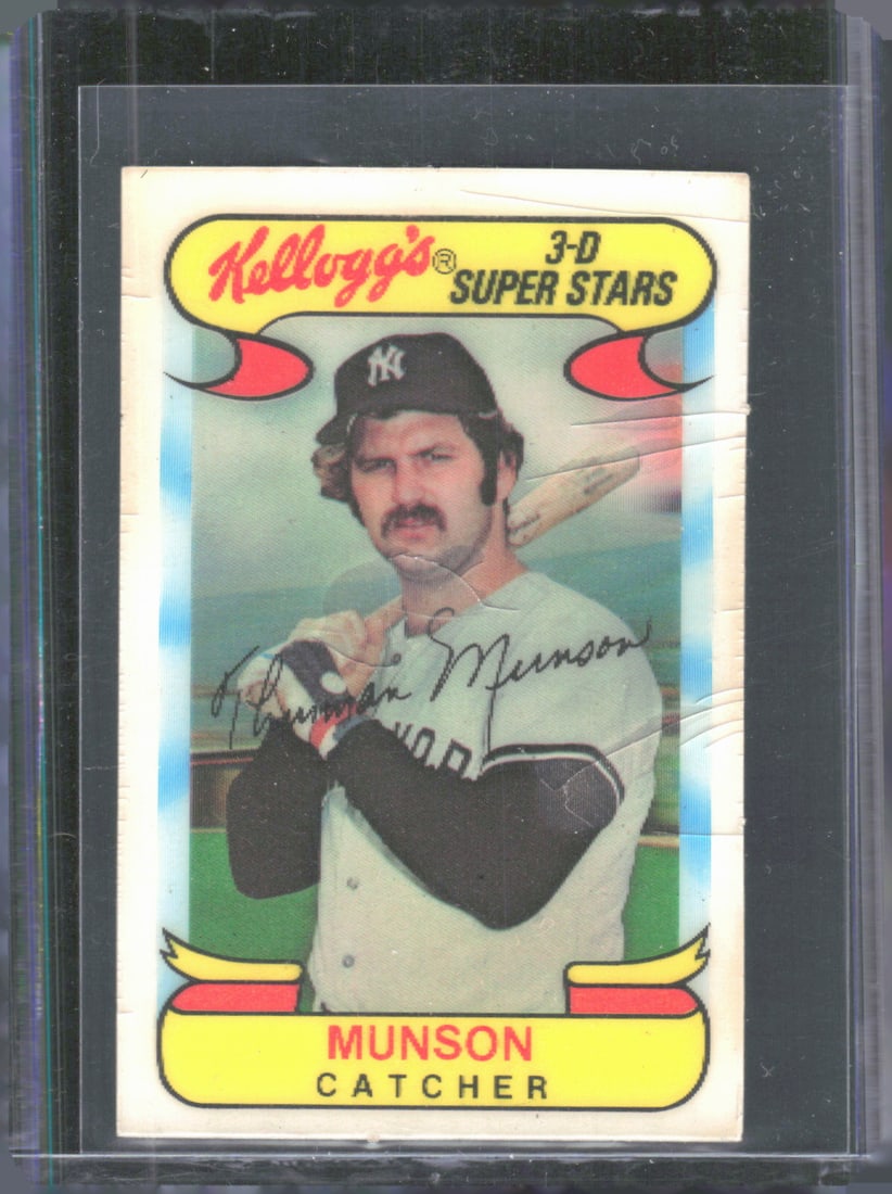 Thurman Munson 1978 Kellogg's 3-D Super Stars Vintage #30 (1 of 2)