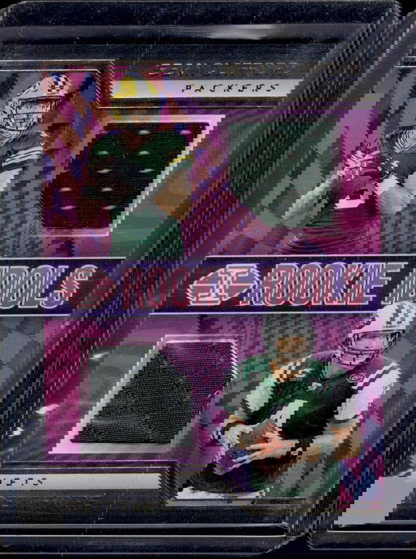 Brett Favre/Sean Clifford Rookie Idols Dual Patch 2023 Panini Illusions #RM-CF (1 of 2)