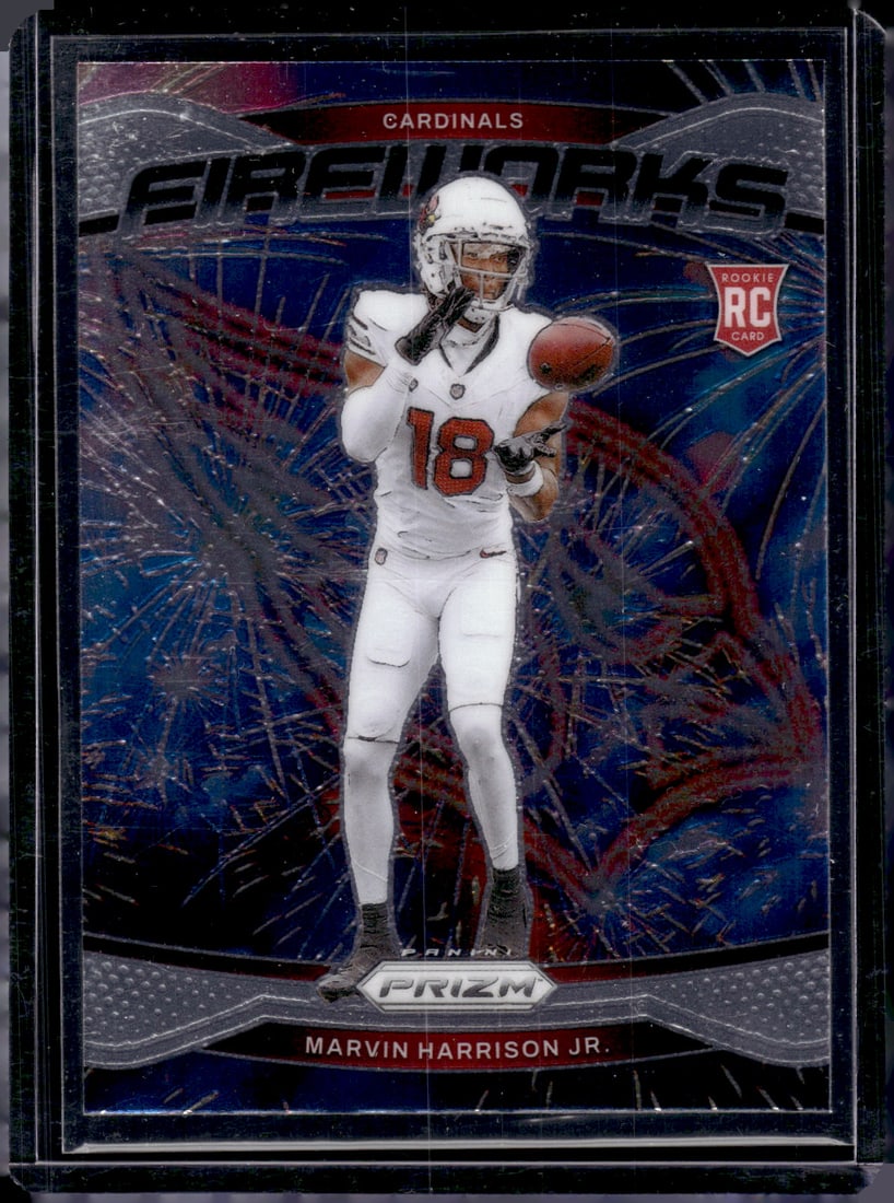 Marvin Harrison Jr. Fireworks RC 2024 Panini Prizm #20: Marvin Harrison Jr. Fireworks RC 2024 Panini Prizm #20