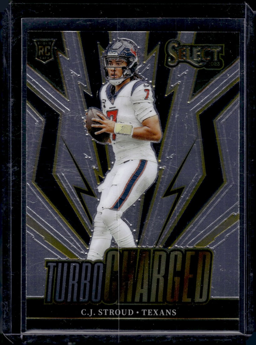 Cj Stroud Turbocharged RC 2023 Panini Select #TUR-CST: Cj Stroud Turbocharged RC 2023 Panini Select #TUR-CST