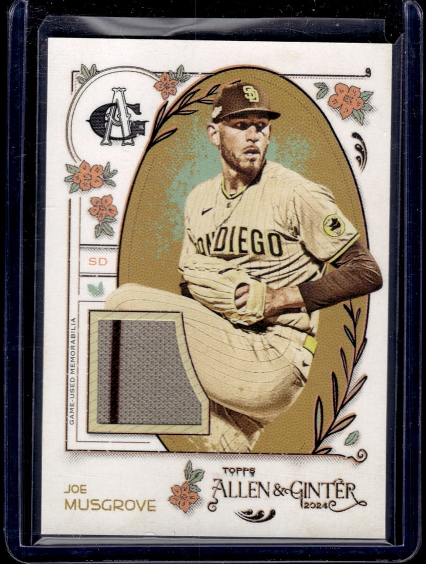 Joe Musgrove Game Used Patch 2024 Topps Allen & Ginter #AGR-JMU (1 of 2)